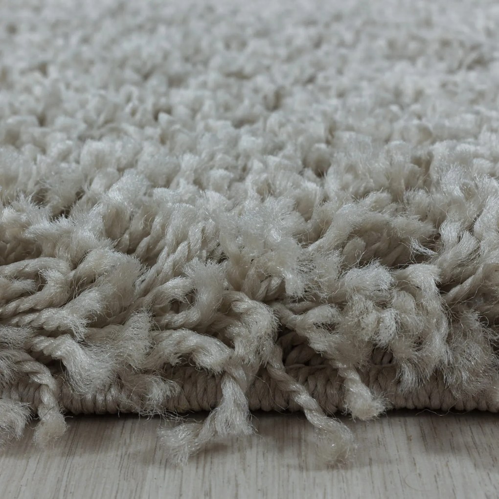 Dywan shaggy Sydney cappucino 120 cm x 120 cm koło