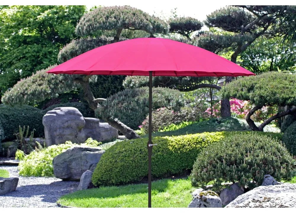 Różowy parasol ogrodowy ø 255 cm – Garden Pleasure