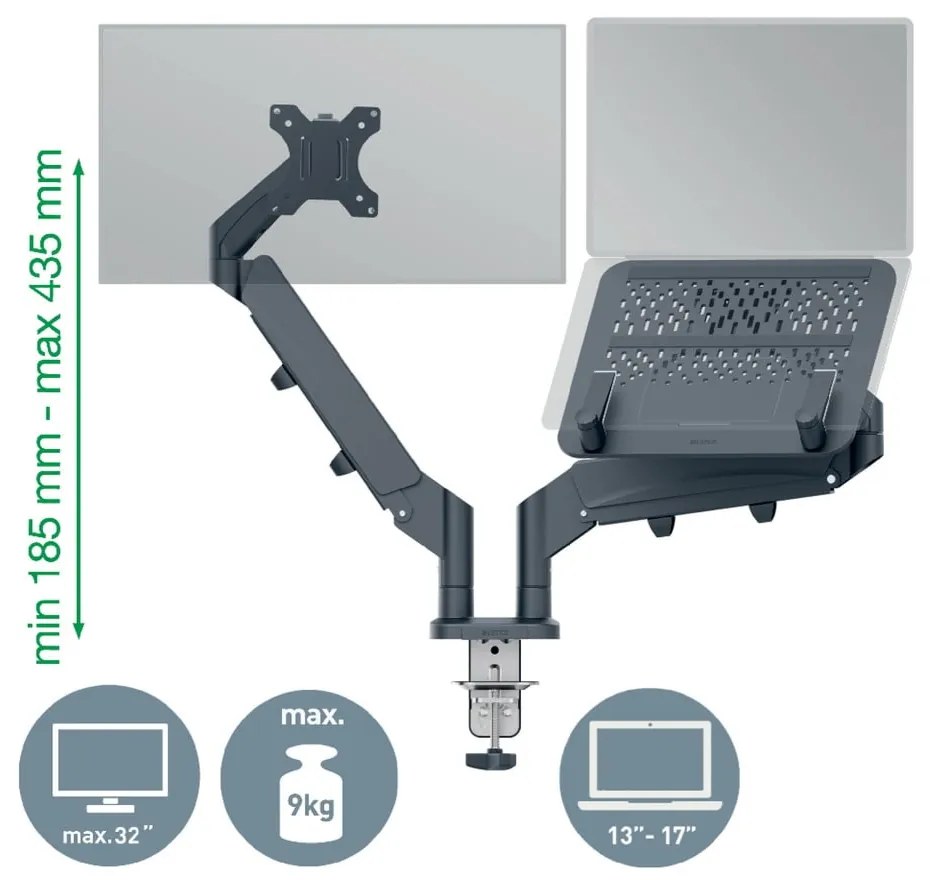 Uchwyt na monitor i laptop Ergo – Leitz