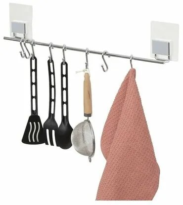 Compactor Samoprzylepna wisząca listwa kuchenna Bestlock Magic, 8 haczyków