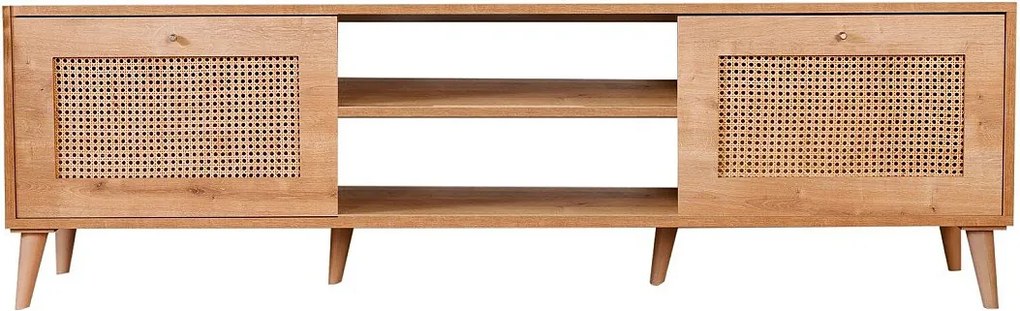 Stojak pod TV – 180 x 55 x 41 cm – Dąb – Płyta wiórowa pokryta melaminą