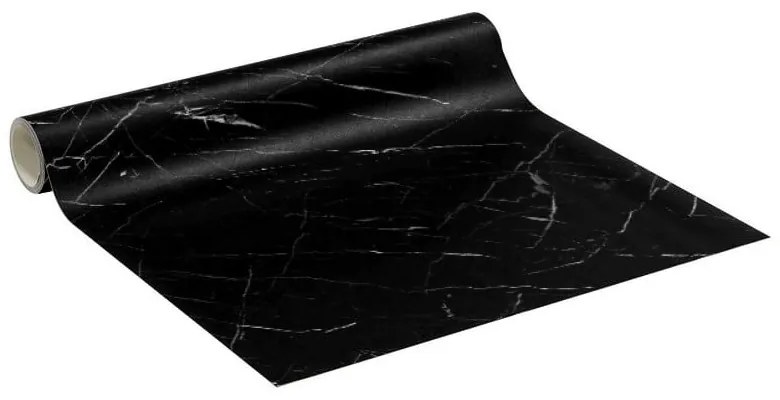 Naklejka na meble 200x60 cm Black and White Marble – Ambiance
