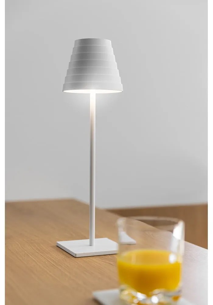 Biała lampa stołowa LED (wysokość 37 cm) Fizzi – GTV