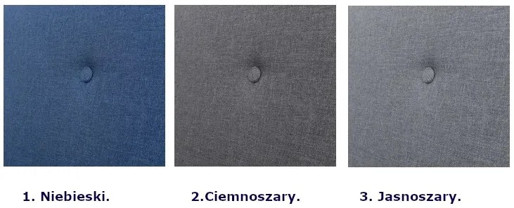 Niebieska sofa 3-osobowa - Sybis