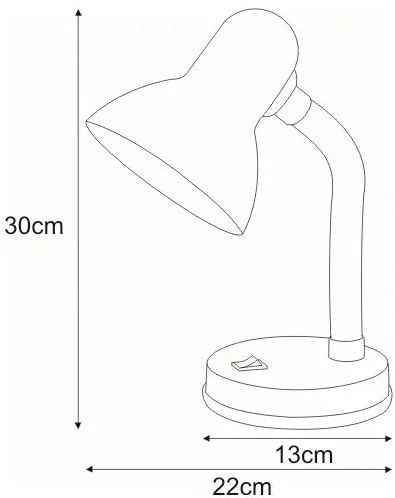 Pomarańczowa lampka biurkowa ruchoma - S271-Walia