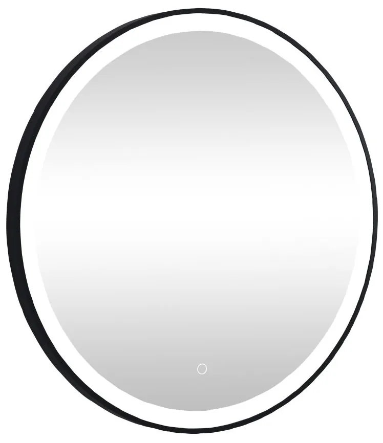 Okrągłe lustro łazienkowe z podświetleniem LED NUMEA - Dł. 80 cm