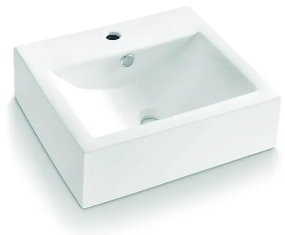 Bathco 0010 - Umywalka nablatowa BOLONIA 51x45,5 cm porcelana/biała
