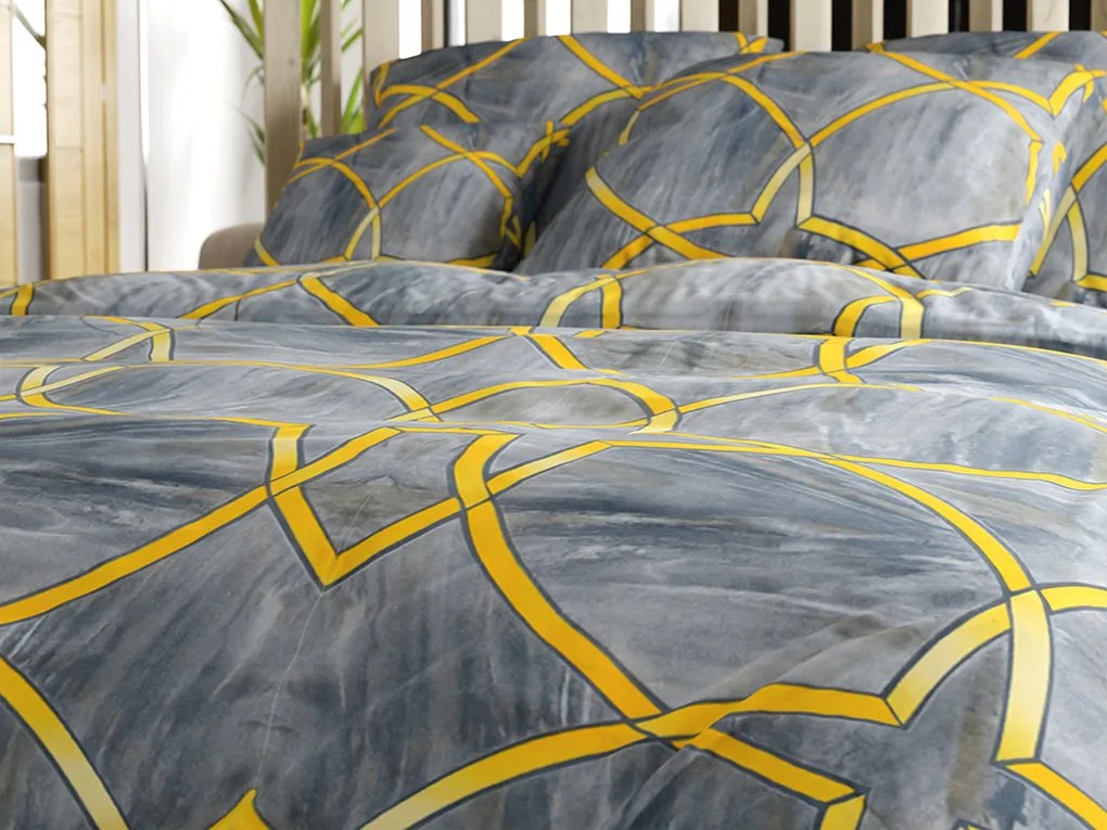 PrzytulneMieszkanie.pl PrzytulneMieszkanie.pl Pościel z mikrofibry RYNETH szara Rozmiar pościeli: 70 x 80 cm | 140 x 200 cm