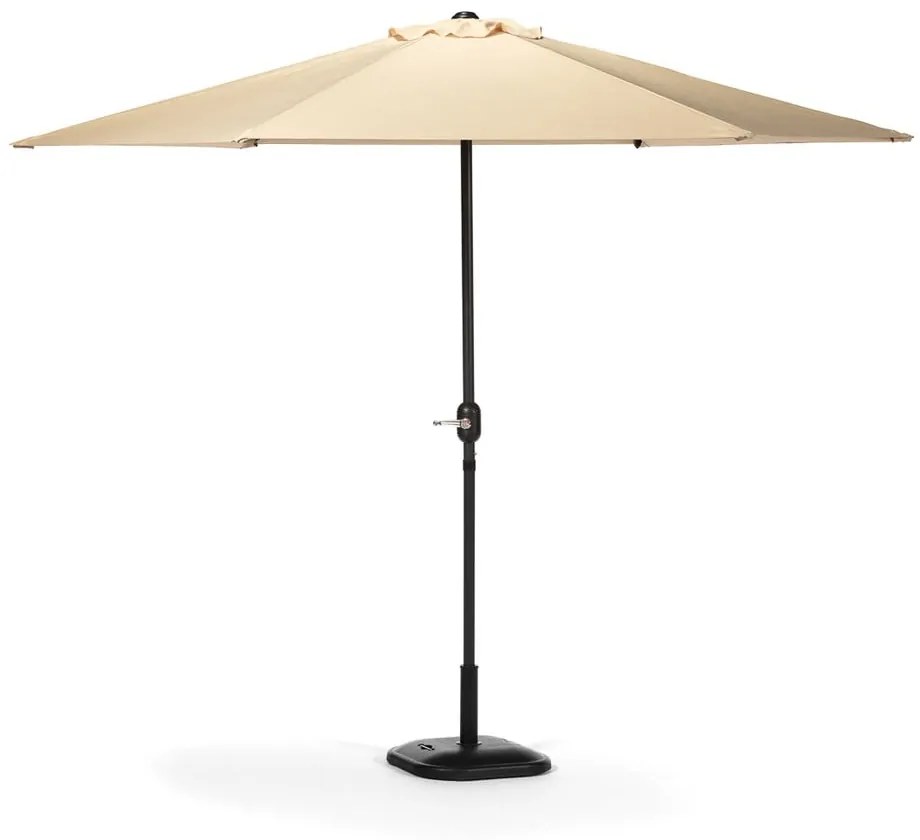 Beżowy parasol ogrodowy bez podstawy Bonami Essentials Sun, ø 300 cm