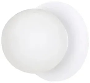 Biały nowoczesny kinkiet metalowy kulka - D009-Hordon