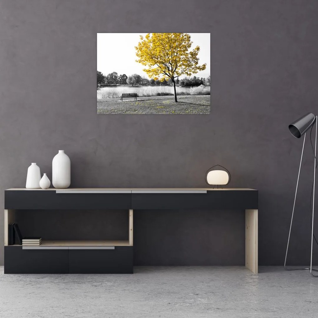 Obraz - Odpoczynek w parku (70x50 cm)