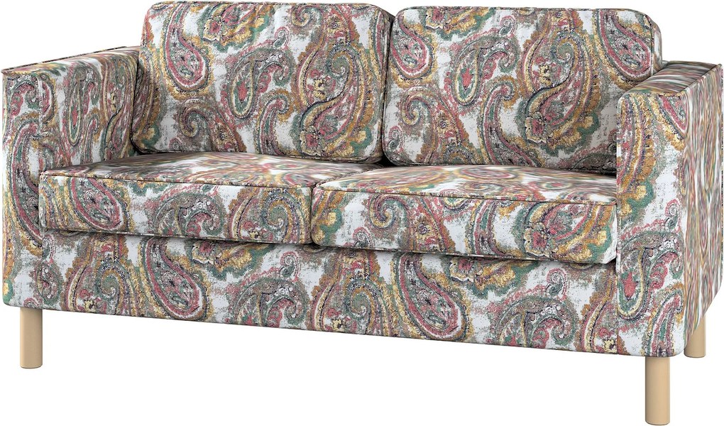 Pokrowiec na sofę Pärup 3-osobową kolor wielokolorowy tkanina strukturalna, wzorzysta