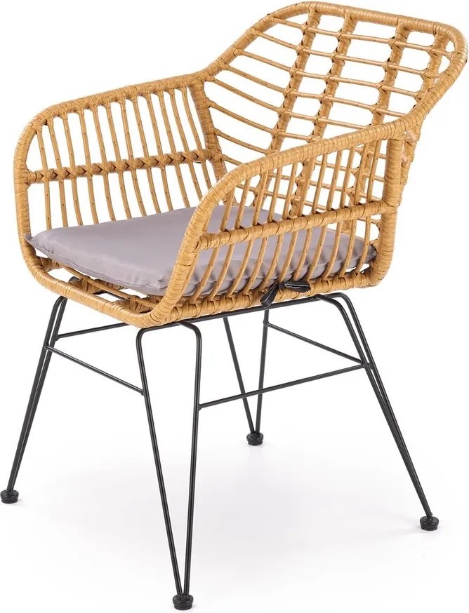 Technorattanowe krzesło ogrodowe K541 Halmar