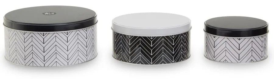 Metalowe pojemniki na żywność 3 szt. na żywność Urban – Premier Housewares