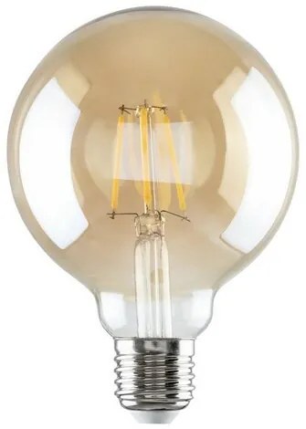 Żarówka dekoracyjna LED Rabalux, bursztynowa, E27,G95, 5,4 W, 510 lm
