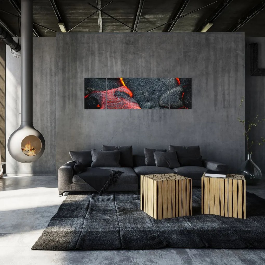 Obraz - Lawa (170x50 cm)