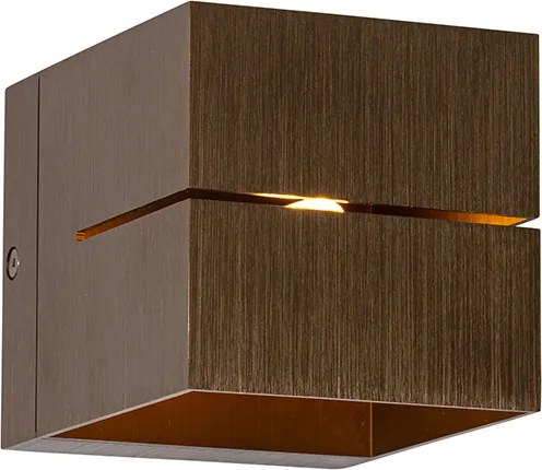 Inteligentna lampa ścienna ciemnobrązowa 9,7 cm z WiFi G9 - Transfer Groove