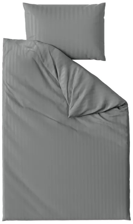 PrzytulneMieszkanie.pl PrzytulneMieszkanie.pl Hotelowa pościel z mikrofibry JASMINE PURE szare - pasek 2 cm, kieszeń hotelowa Rozmiar pościeli: 70 x 90 cm | 140 x 200 cm