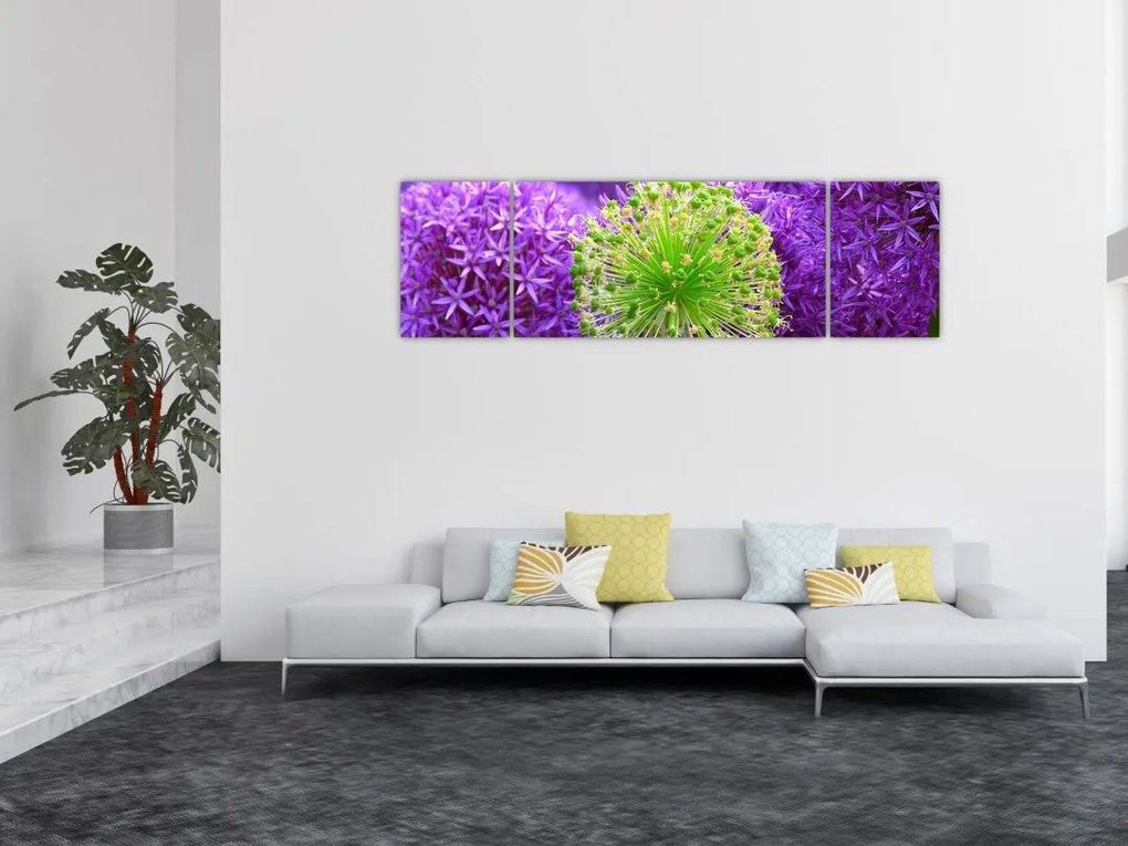 Obraz kwiatu (170x50 cm)