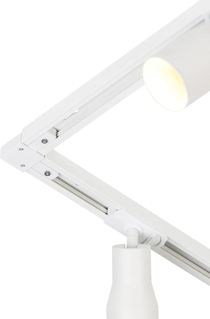 Nowoczesny system szynowy z 5 reflektorami biały 1-fazowy - Iconic Kohua