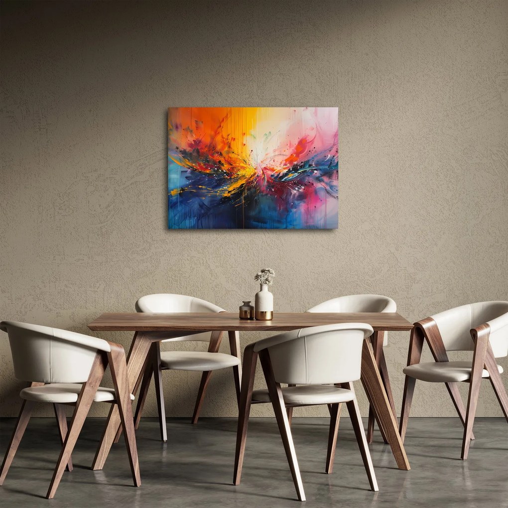 Obraz - Abstrakcja kolorów (70x50 cm)