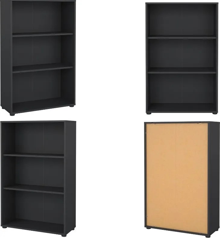 Niski regał biurowy otwarty Sign szary mat