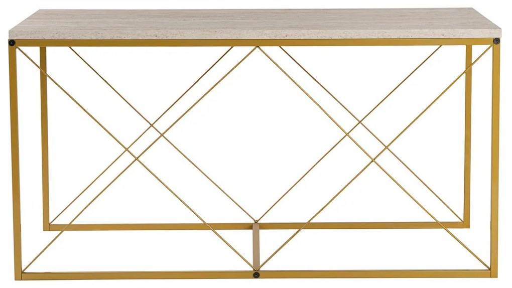 Stolik konferencyjny Defne Gold Travertine