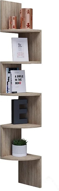 Drewniana półka ścienna Dekoracja narożna Półka Mintis