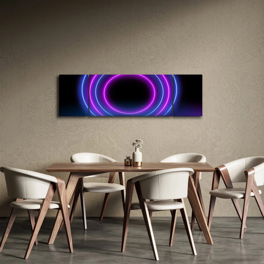 Obraz kolorowych kółek (170x50 cm)