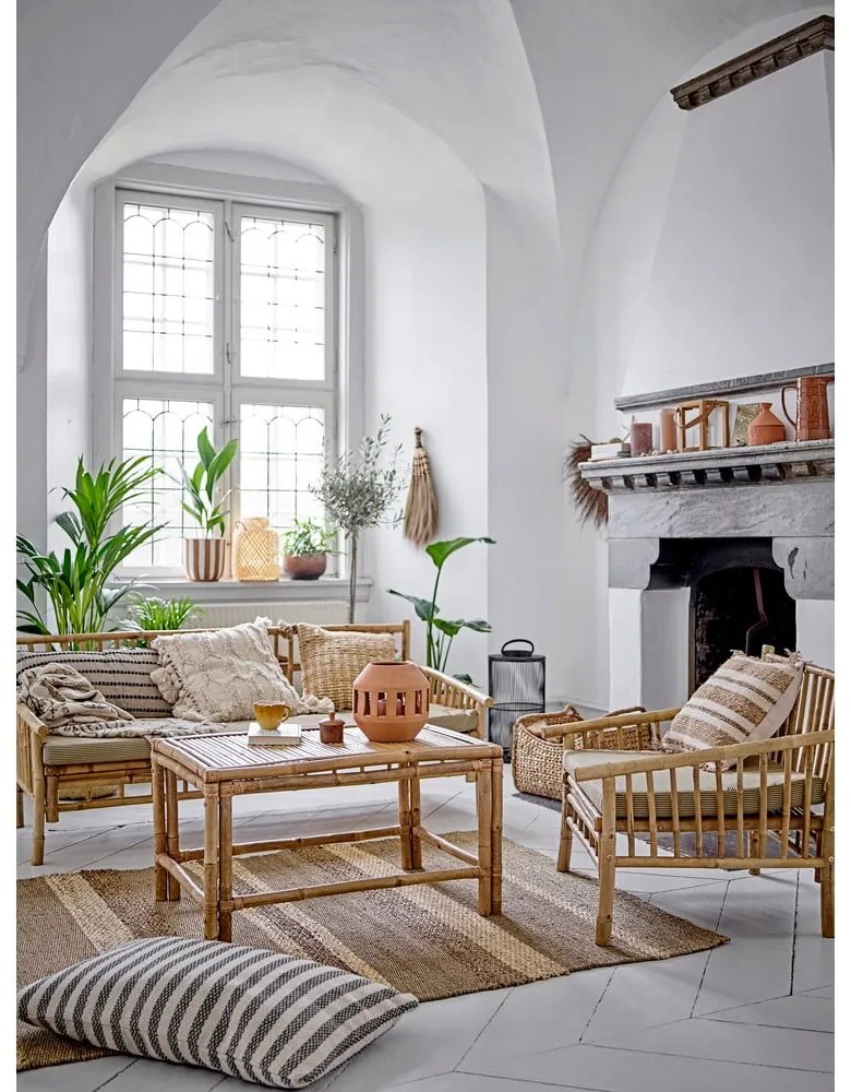 Beżowo-naturalna bambusowa sofa ogrodowa Sole – Bloomingville