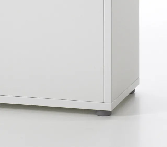 Regał biurowy z drzwiami Prima 5 biały