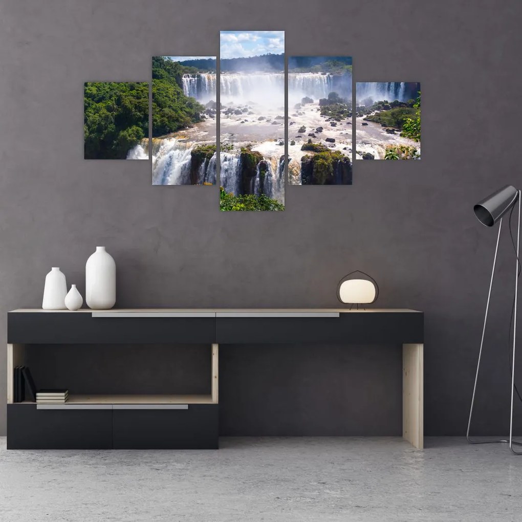 Obraz wodospadu Iguassu (125x70 cm)