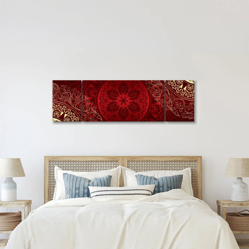 Obraz - Złote mandale (170x50 cm)