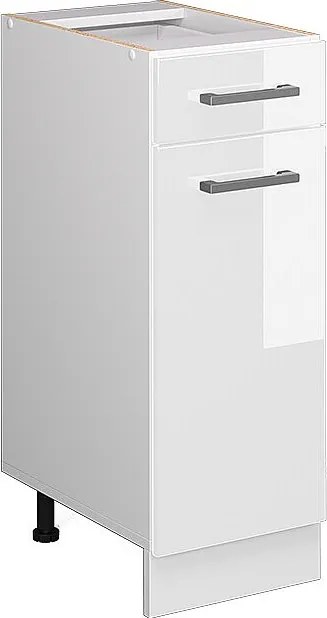 Szafka dolna do kuchni biały wysoki połysk 30x46x81.6 r-line