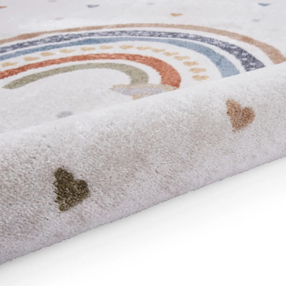 Kremowy dywan dziecięcy 120x170 cm Vida Rainbow – Think Rugs