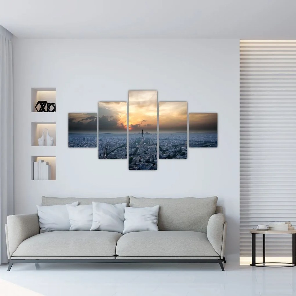 Obraz - Paryż z góry (125x70 cm)