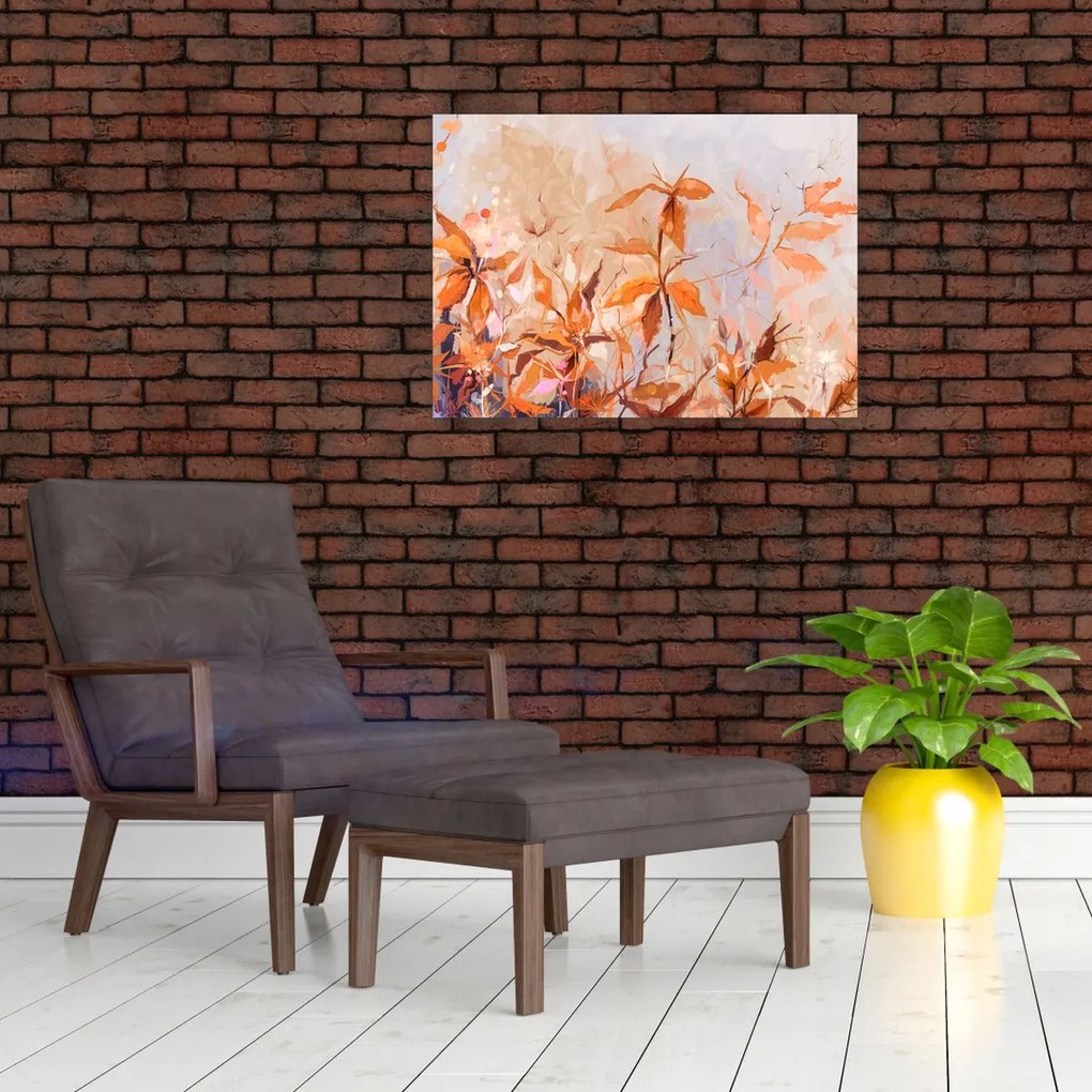 Obraz - Malowane kwiaty (70x50 cm)