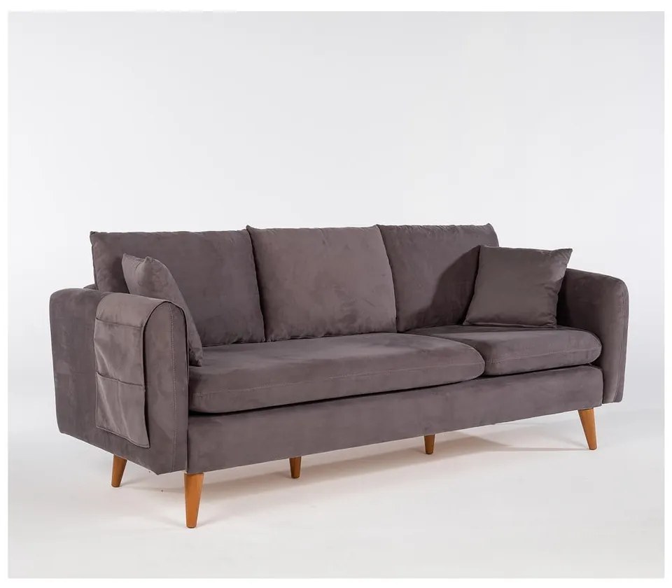 Ciemnoszara sofa 215 cm Sofia – Balcab Home