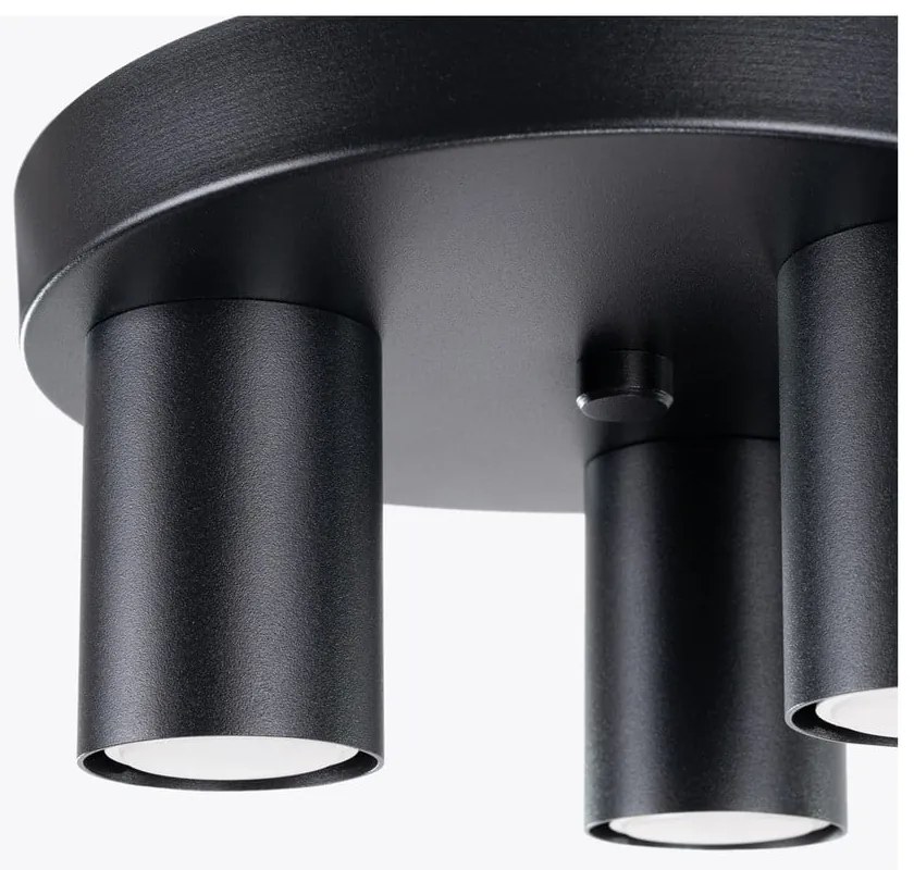 Czarna lampa sufitowa Castro – Sollux