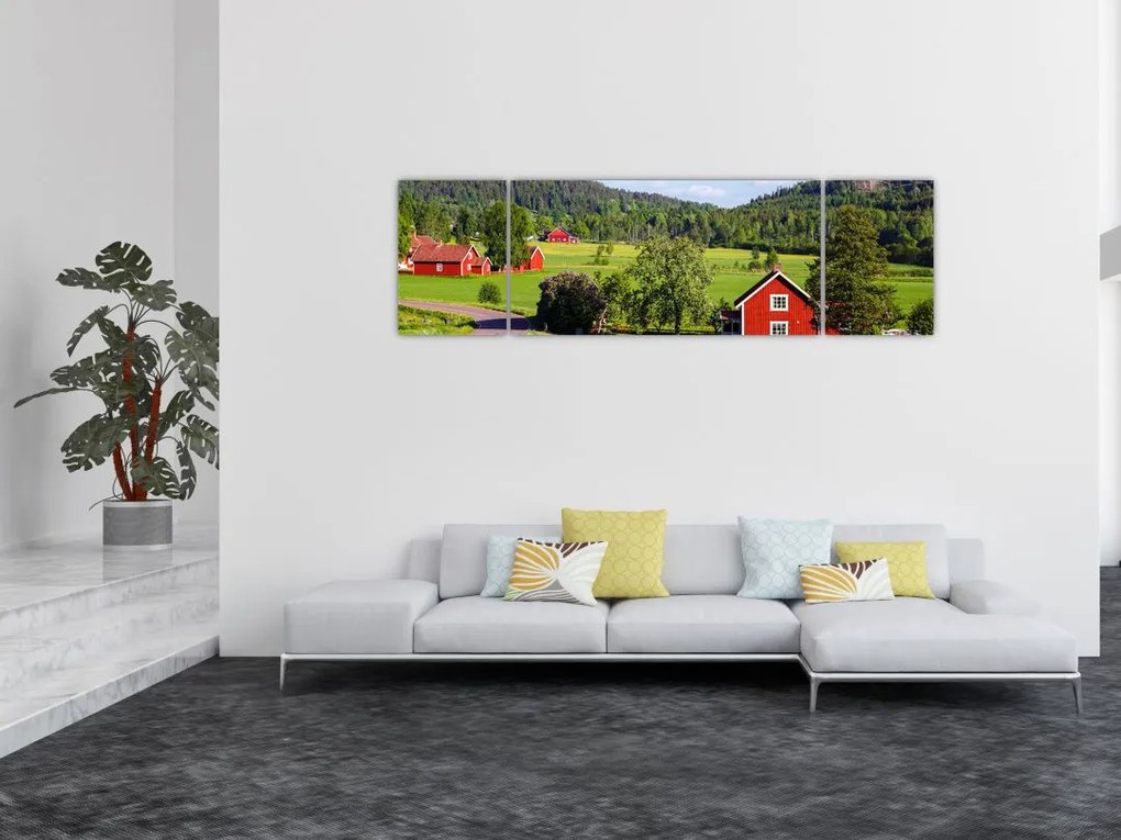 Obraz wsi (170x50 cm)