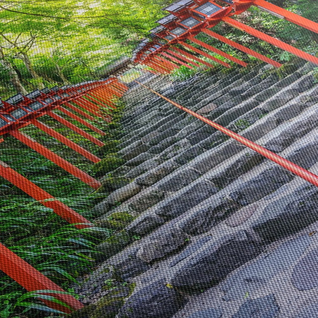 Obraz - Sanktuarium Kifune (170x50 cm)