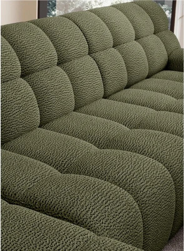 Narożnik COCOON XL w układzie U z elektryczną regulacją siedziska Prawostronny w tkaninie JAGUAR 12