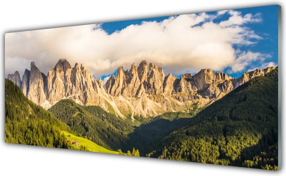 Szkło Ozdobne do Kuchni Majestat Gór nad Chmurami