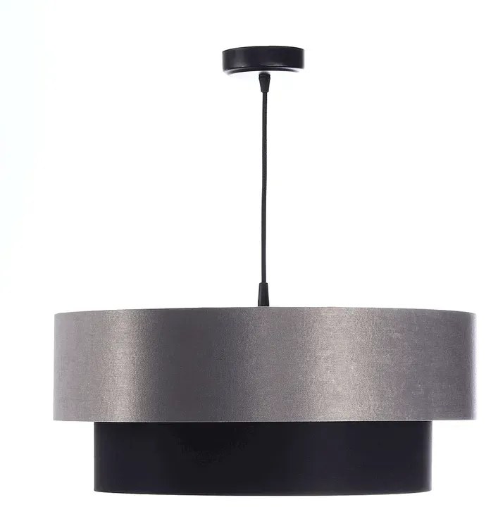 Szaro-czarna podwójna lampa wisząca - S414 K8-C19