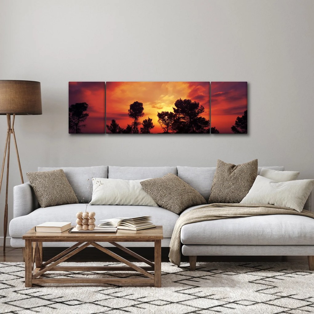 Obraz zachodu słońca (170x50 cm)