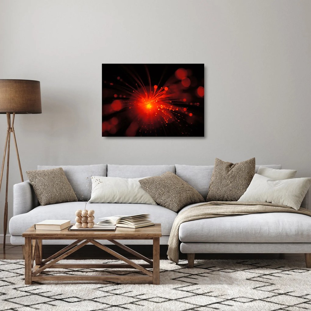 Obraz na szkle - błyszcząca abstrakcja (70x50 cm)