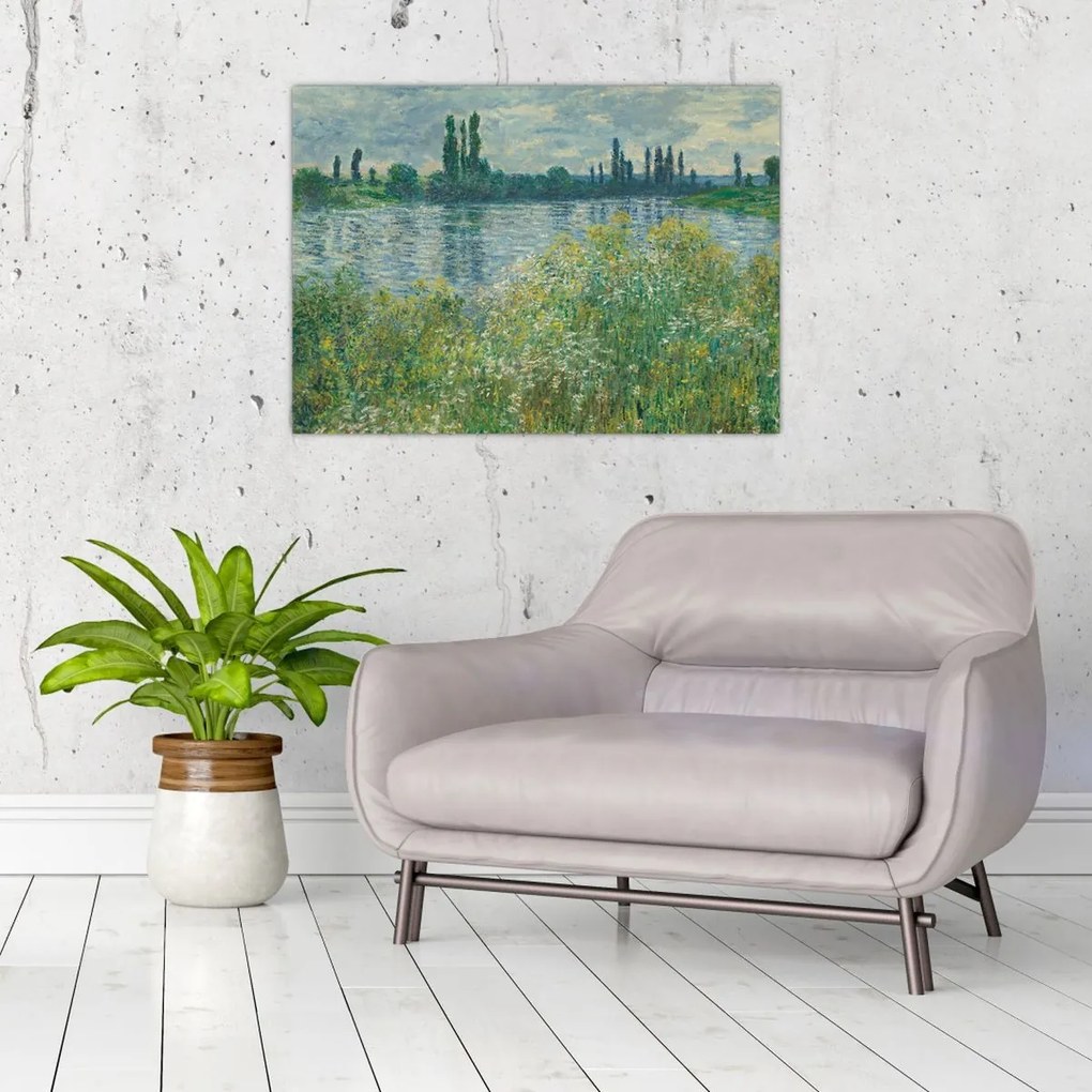 Obraz - Claude Monet, Banks of the Seine, reprodukcje (70x50 cm)