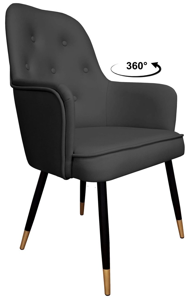 Krzesło obrotowe SARA noga czarna/złota Vega99