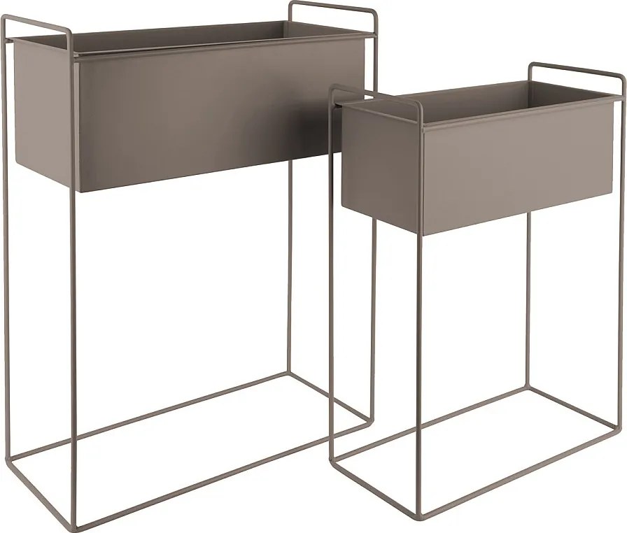 Zestaw doniczek Essence Straight - Ciemnoszary