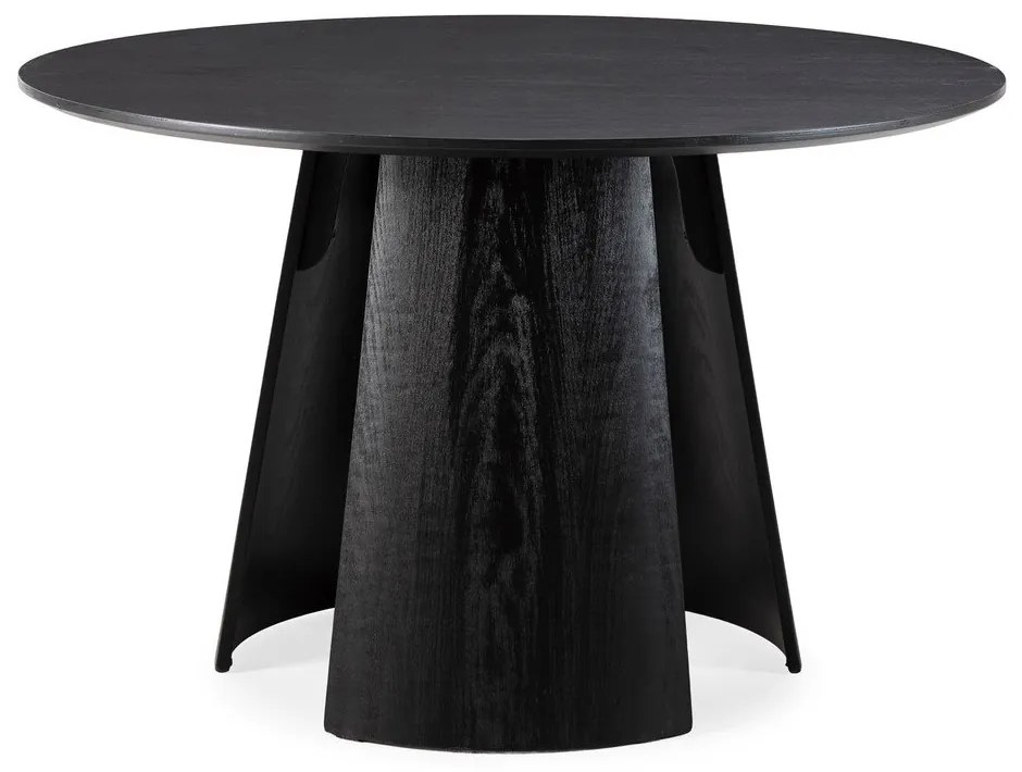 Okrągły stół z czarnym blatem ø 120 cm Zuri – MOME